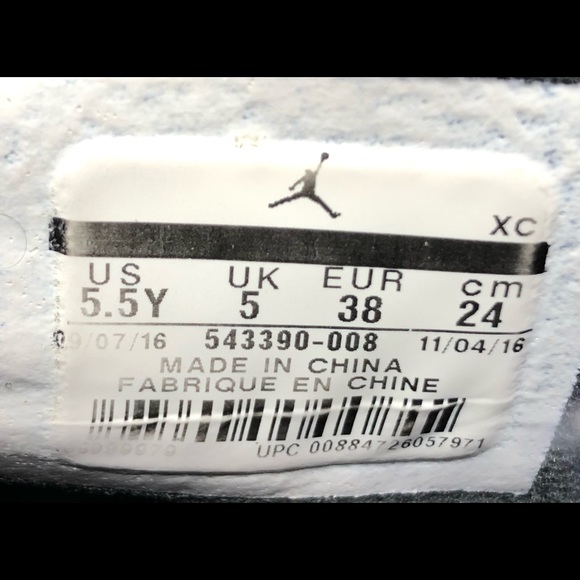 Nike Air Jordan 6 Retro Kids GS Anthracite Hyper Black Pink 543390-008 Size 5.5y - Picture 10 of 10